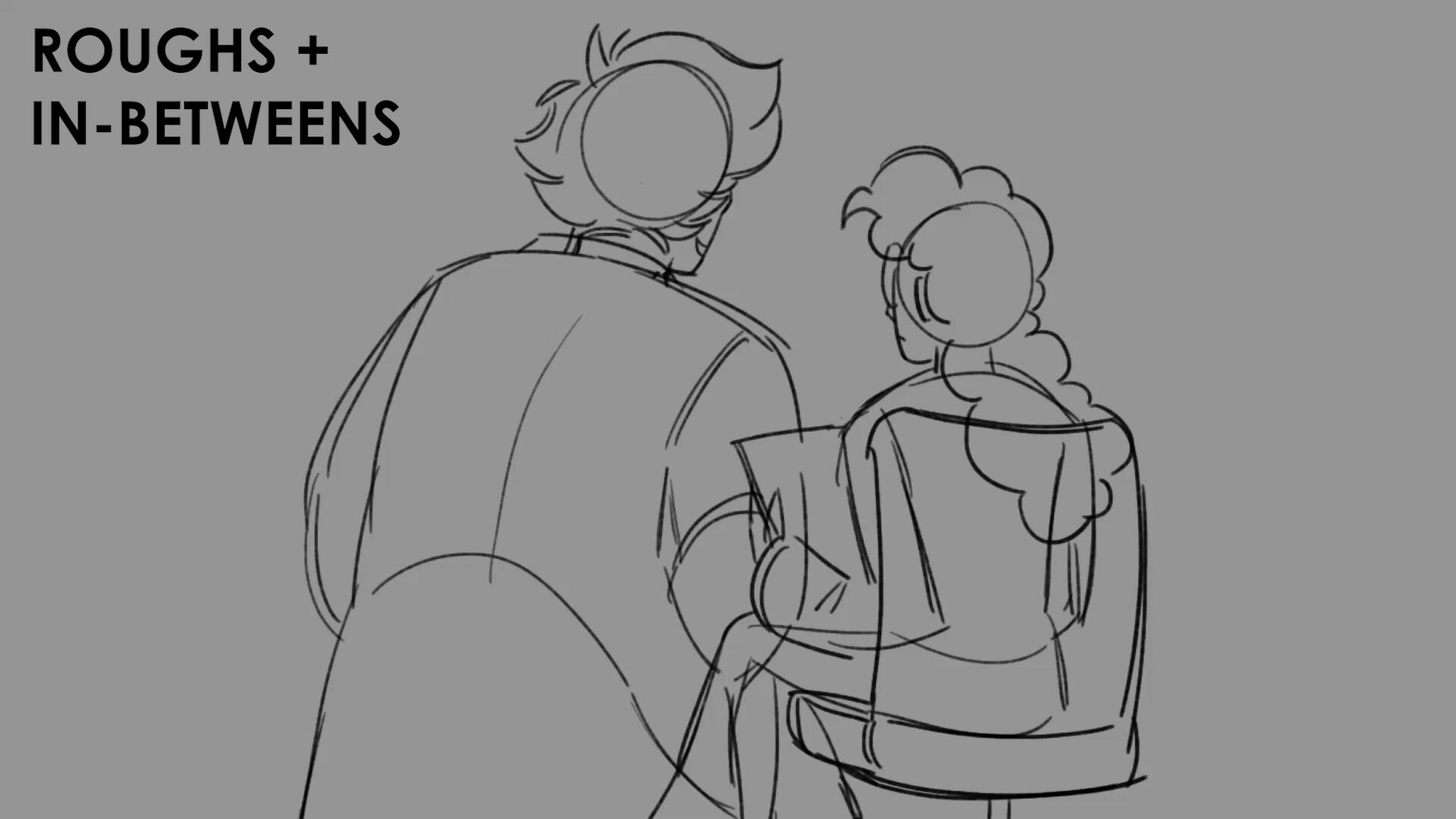 roughs & in-betweens animated by Samantha Luxford